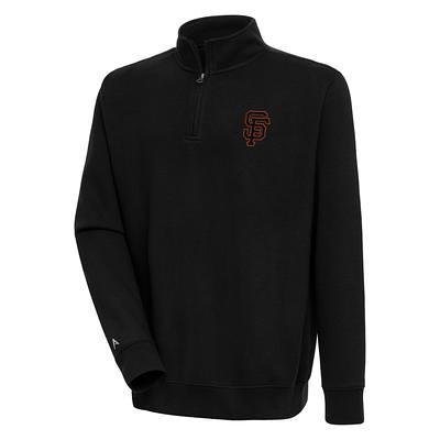 Men's Antigua Black San Francisco Giants Tribute Polo