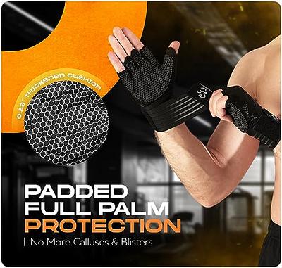 Special Essentials Weightlifting Gym Gloves for Men and Women - Fingerless Workout Gloves with Non-Slip Padding and Wrist Strap – Perfect for