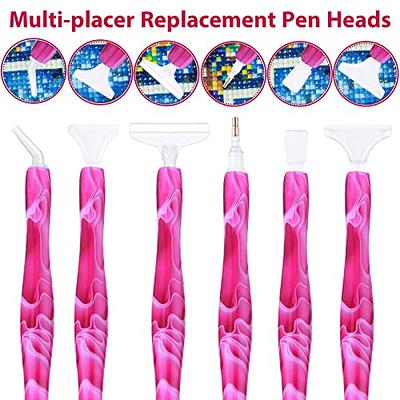 DIY Diamond Painting Tool Point Drill Pens New Resin Pen With Thread Design  Metal Multi-placer Replacement Pen Heads Accessories