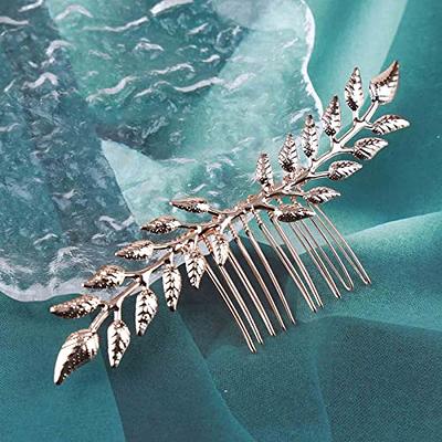  Beavorty 2pcs Green Crystal Headband Wedding