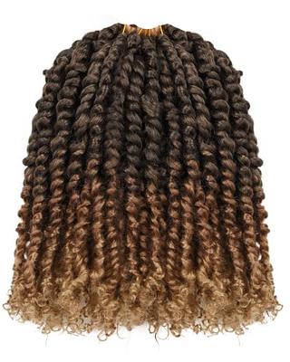 Blonde Ombre Pre Twist Passion Twist Braid Hair 18 Inches Grey