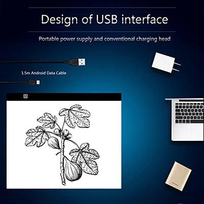Portable Tracing Light Pad USB Powered Light Drawing Board Kit (A3
