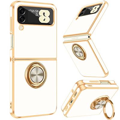  WOLLONY for Samsung Galaxy Z Flip 4 Case Luxury