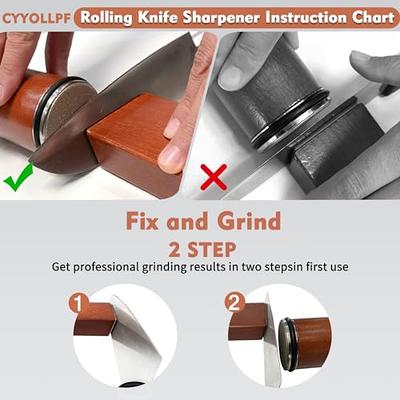 Rolling Knife Sharpener, Knife Sharpening with Industry Diamonds