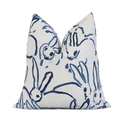 Thibaut Javanese Stripe Navy Blue Throw Pillow Cover