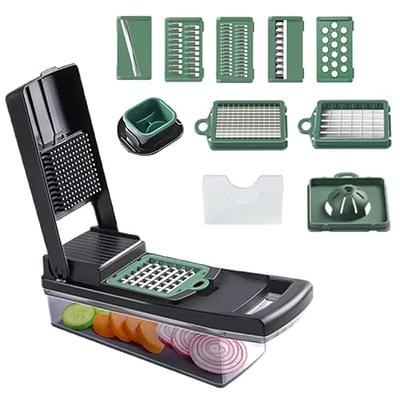 Brieftons Manual Food Chopper, Compact & Powerful Hand Held Pull Vegetable  Chopper Blender to Chop Fruits, Vegetables, Herbs, Onions, Garlics for  Salsa, Salad, Pesto, Coleslaw, Puree, Indian Cooking