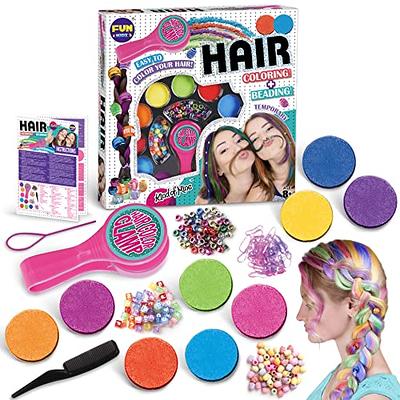 Hair Braiding Kit for Girls 8-12, FunKidz Handheld Hair Temporary Coloring  Clamp with Hair Chalk for Kids Washable Hair Makeup Kit - Yahoo Shopping