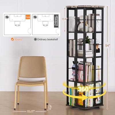 Homykic Bookshelf, 6-Tier Bamboo Adjustable 63.4” Tall Bookcase Book Shelf  Organizer Free Standing Storage Shelving Unit for Living Room, Kitchen