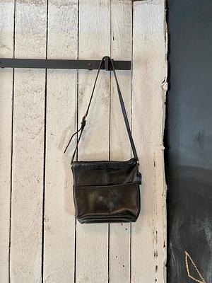 Vintage Coach Black Leather Beckett Shoulder Bag 