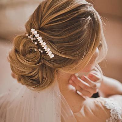 Pearl Hair Side Comb Decorative Hair Combs for Women Accessories