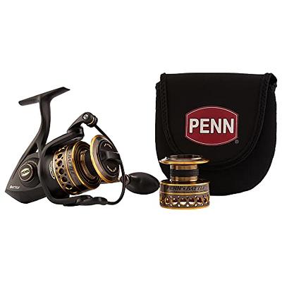 PENN Battle Spinning Reel Kit, Size 5000, Includes Reel Cover and Spare  Anodized Aluminum Spool, Right/Left Handle Position, HT-100 Front Drag  System,Black - Yahoo Shopping