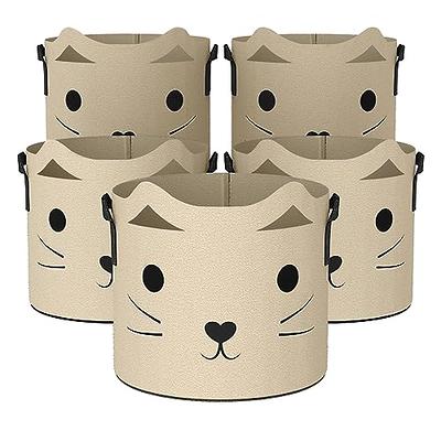 STFXMY 5 Gallon Plant Grow Bags - Cute Cat Design Grow Bags, Heavy Duty  Thickened Nonwoven Fabric Plant Pots with Handles, Planting Containers for  Potato Carrot Onion Vegetable Flower, 5-Pack - Yahoo Shopping