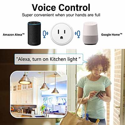 BN-LINK Smart Wi-Fi Plug Outlet Compatible with Alexa, Echo & Google Home,  Remote Control