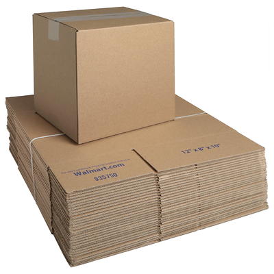 Pen+Gear Medium Recycled Packing Moving Storage Boxes,  19in.Lx14in.Wx17in.H, Kraft, 25 Count