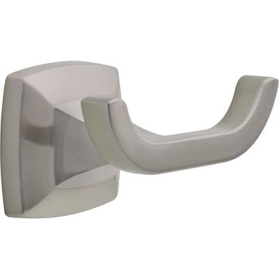 Portwood Double Towel Hook Bath Hardware Accessory in Brushed