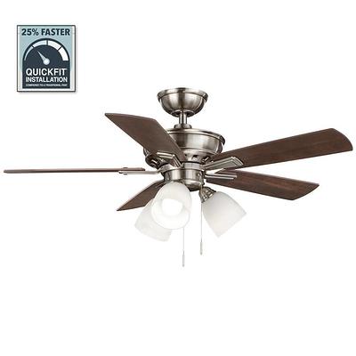 Led Indoor Brushed Nickel Ceiling Fan