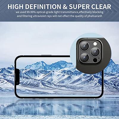 Jeluse [3X2 Pack] Camera Lens Protector for 14 Pro Max for 14 Pro, 9H  Tempered Glass Screen Protector Cover [Alignment Kit Eazy installation]  Metal