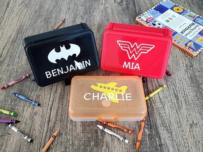 Personalized Crayon Case/ Pencil Box/ Marker Set/ Kids Gift/ Arts and  Crafts Kids/back to School/art Party Favors/ School Supplies 