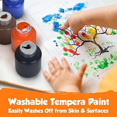  65 Pack Washable Finger Paint set with 12 Color Finger