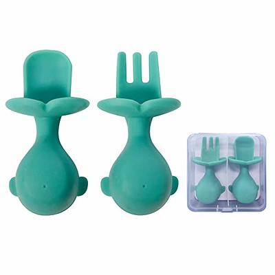 4pcs Silicone Baby Spoons, BPA Free First Stage Toddler Utensils Baby Led  Weaning Spoons Baby Chew Spoon Training Spoon Toddler Self Feeding Utensils