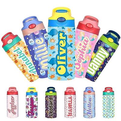 Personalized Water Bottles 12oz/26oz Bulk, Custom Sports Insulated Stainless  Steel Bottle Engraved Logo Name for School Kids Adult in 2023