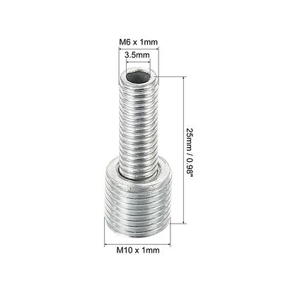 5pcs M10 to M6 Double Male Threaded Reducer Bolt Screw Fitting Adapter -  Yahoo Shopping