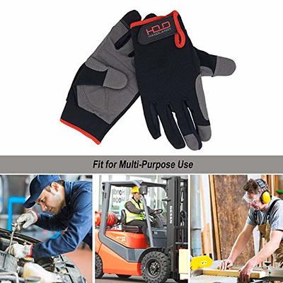 HANDLANDY Touchscreen Work Gloves Fit Men and Women Utility