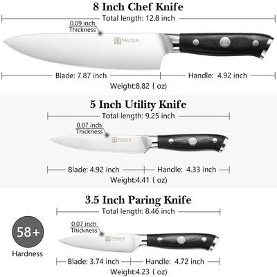 PAUDIN Professional Chef's Knife Razor Sharp All Purpose 