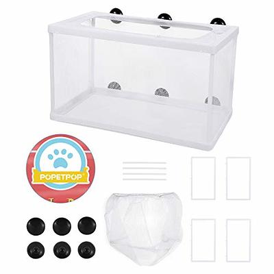 2pcs Fish Hatchery Breeder Box Aquarium Separation Net Nylon