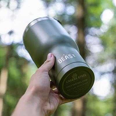 BEAST Tumbler Stainless Steel Insulated Coffee Cup 20oz w/ Lid Navy Blue