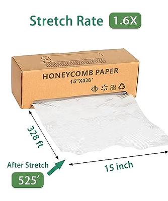  Packaging Paper Honeycomb Cushioning Wrap Roll,12 x 131'  Honeycomb Packing Paper Honeycomb Cushioning Wrap Roll Recyclable Wrapping  Paper,Recyclable Wrapping Paper Ecofriendly Packaging Paper for : Office  Products