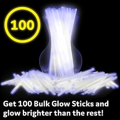 PartySticks White Glow Sticks Party Supplies 100pk - 8 Inch Glow in The Dark  Light Up Sticks Party Favors, Glow Party Decorations, Neon Party Glow  Necklaces and Glow Bracelets with Connectors - Yahoo Shopping