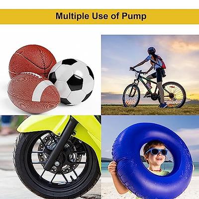 Mini Bike Pump with Gauge - Portable Bicycle Tire Pump - 120 PSI