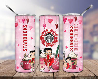 Valentine's Day tumbler sublimation 20 oz skinny tumbler