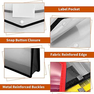 10 Pieces Plastic File Folders Envelope Expanding File Wallet Organizer  Documents Folder With Snap Closure And Pocket