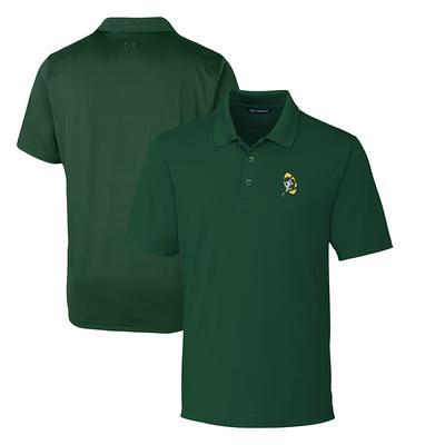 Men's Cutter & Buck Gray Green Bay Packers Throwback Logo Virtue Eco Pique Recycled Big Tall Polo