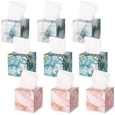 9 Pcs Square Tissues Cube Box Travel Tissue Box with 50 Counts Soft Facial  Tissues Pocket Tissues Car Tissue Holder for Car Toilet Household (Stylish  Style) - Yahoo Shopping