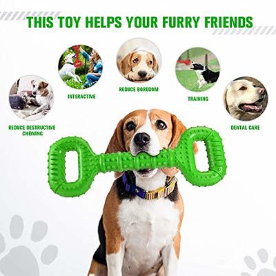 Feeko Dog Chew Toys for Aggressive Chewers Large Breed, Non-Toxic Natural  Rubber Indestructible Dog Toys, Tough Durable Puppy Chew Toy for Medium