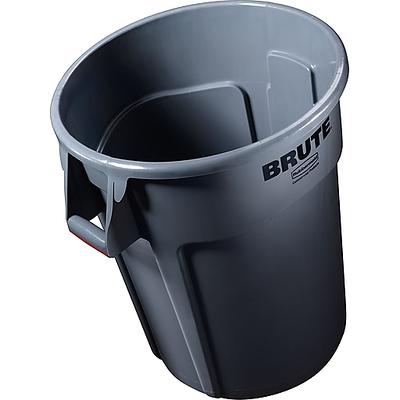 Rubbermaid Brute Vented Round Trash Can Receptacle, 44-Gallons, Gray  (FG264360GRAY) - Yahoo Shopping