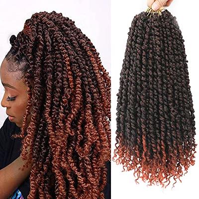 9 Packs Passion Twist Crochet Hair Pre Looped Crochet Passion Twist Hair  Pre-twisted Passion Twist Hair Bohemian Short Passion Twist Crochet Braids  Hair for Women Girls and Kids (14Inch,T1B/350) - Yahoo Shopping