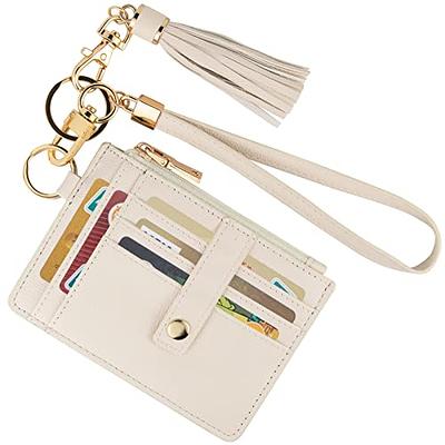 Croco Leather RFID Keychain Wallet