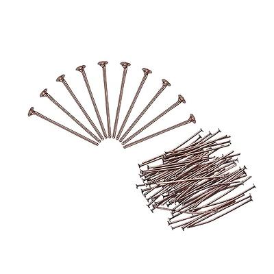 MECCANIXITY 200Pcs Flat Head Pins for Jewelry Making 25mm Brass Flat Head  Pins Jewelry Head Pins for Craft Earring Bracelet Necklace Pendant Supplies  20 Gauge Red Copper - Yahoo Shopping