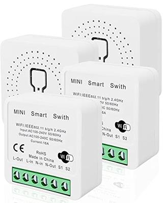 4PCS WiFi Relay Switch, Mini Smart Wireless Relay Voice Remote Control  Light Switch Electric Outlet Timer, DIY Switch Relay Module fit for  Siri/Alexa/Google Assistant/SmartThings - Yahoo Shopping