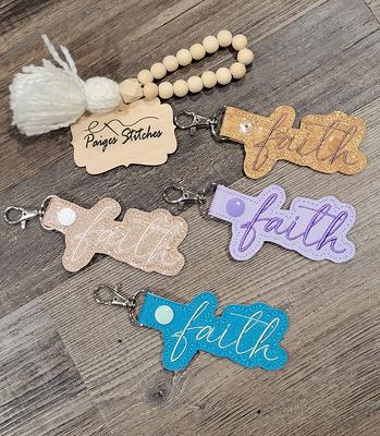 Embroidery Keychain Gifts, Cross Embroidery Keychain