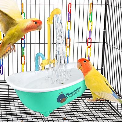 Pet Bird Water Feeder, 13.5 Oz Parrot Water Dispenser, Bird Cage Suspended  Automatic Water Dispenser for Parakeet Budgie Lovebirds Cockatiel (1PCS)