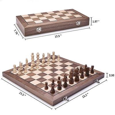  Creatov Chess Set - Chess Board Set for Adults Kids Chess Set  Board Game Set Wood Chess Set with Chess pieces Travel Chess Set : Toys &  Games