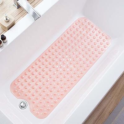 Clorox by Duck Brand Cushioned Foam Bathtub Mat, Non Slip Bath Mat with  Suction Cups For Comfort and Safety, 17 x 36, Taupe