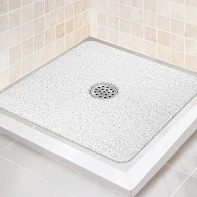 OTHWAY Extra Large Shower Mat 47x32, TPE Shower Mat Non Slip, Shower Stall  Mat with Drain