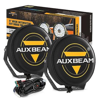 Auxbeam 360 Pro Series LED Driving Lights, 9 inch 270W Round Off Road Lights  with Leather
