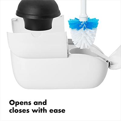 2-pack OXO Toilet Brush and Canister Set, Two Replacement Brush Heads  Included